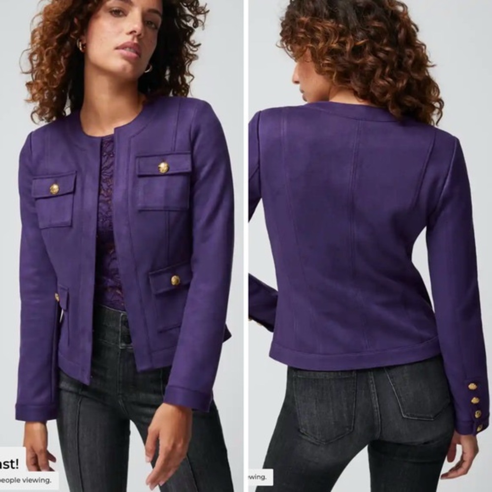 WHBM Purple Stylist Jacket